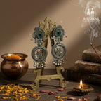 Radha-Krishna Mayur Kirtan Earrings