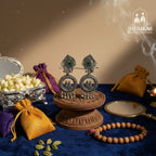 Radha-Krishna Mayur Kirtan Earrings