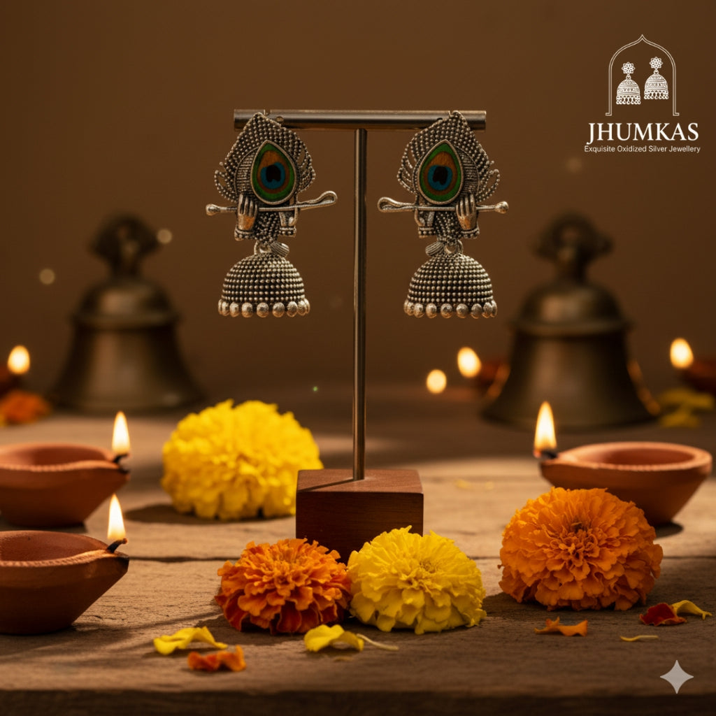 Krishna Leela Jhumkas