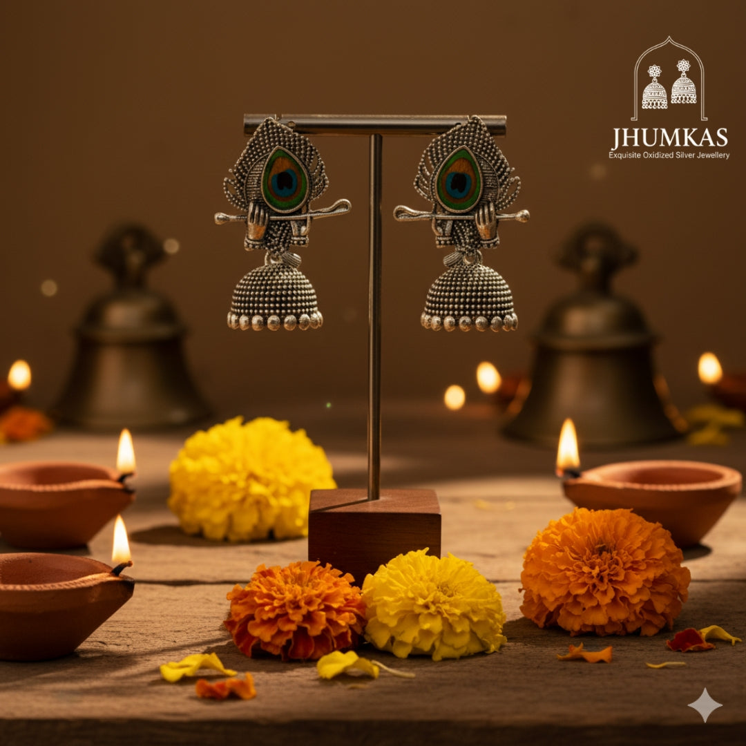 Krishna Leela Jhumkas